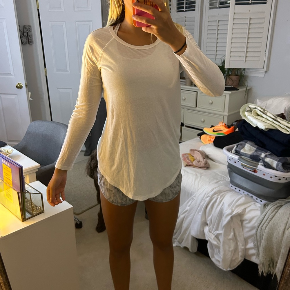 Lululemon white long sleeve